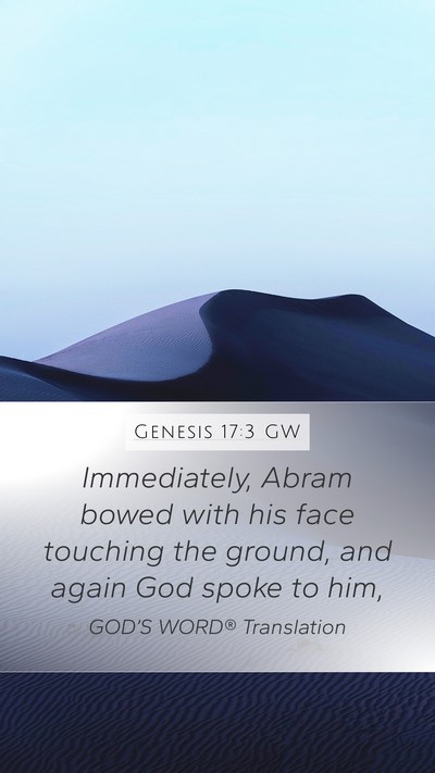 Genesis 17:3 GW Bible Verse Image