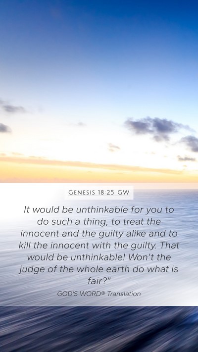 Genesis 18:25 GW Bible Verse Image