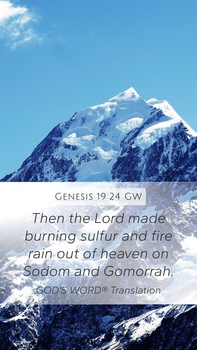 Genesis 19:24 GW Bible Verse Image