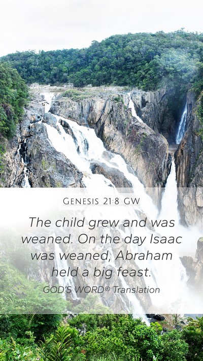 Genesis 21:8 GW Bible Verse Image