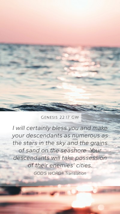 Genesis 22:17 GW Bible Verse Image