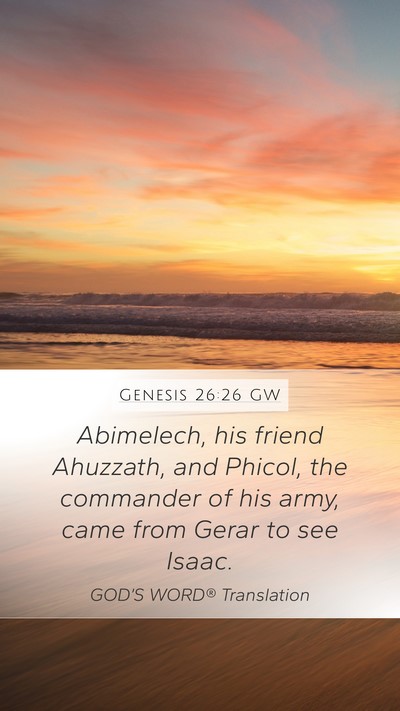 Genesis 26:26 GW Bible Verse Image
