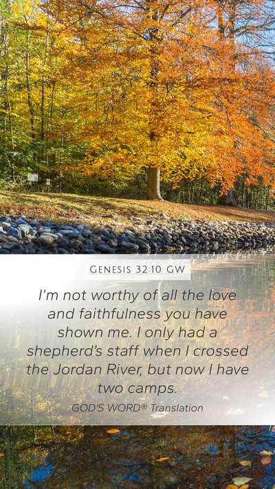Genesis 32:10 GW Bible Verse Image