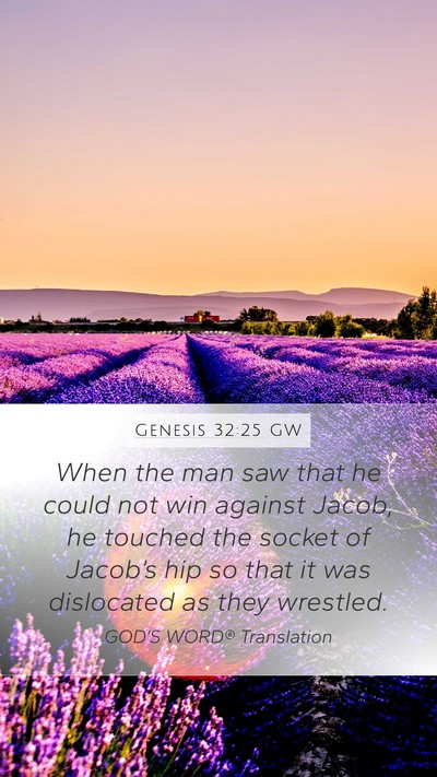 Genesis 32:25 GW Bible Verse Image