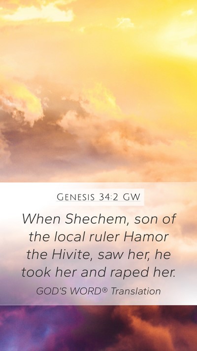Genesis 34:2 GW Bible Verse Image