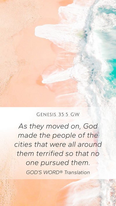 Genesis 35:5 GW Bible Verse Image