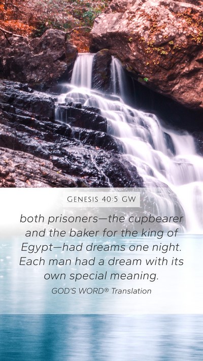 Genesis 40:5 GW Bible Verse Image