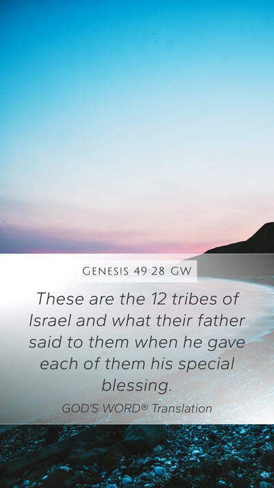 Genesis 49:28 GW Bible Verse Image