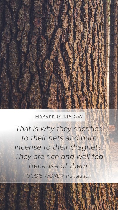 Habakkuk 1:16 GW Bible Verse Image
