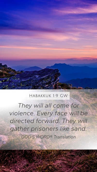 Habakkuk 1:9 GW Bible Verse Image