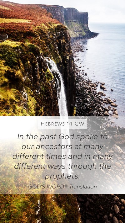 Hebrews 1:1 GW Bible Verse Image