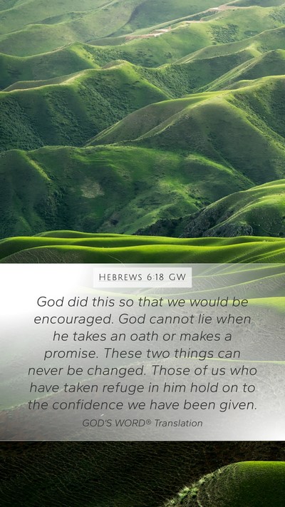 Hebrews 6:18 GW Bible Verse Image