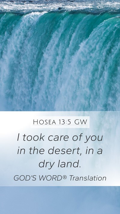 Hosea 13:5 GW Bible Verse Image