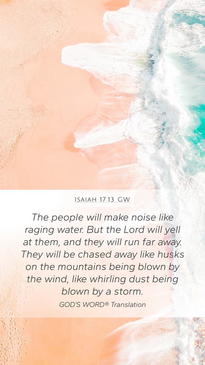 Isaiah 17:13 GW Bible Verse Image