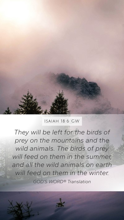 Isaiah 18:6 GW Bible Verse Image