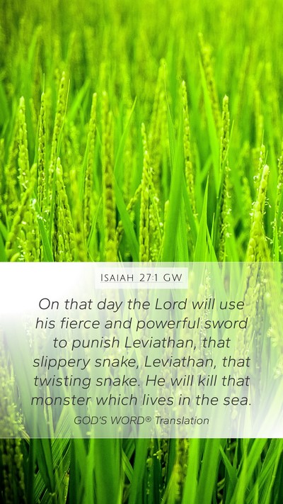 Isaiah 27:1 GW Bible Verse Image