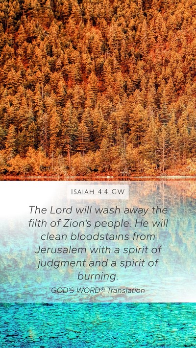 Isaiah 4:4 GW Bible Verse Image