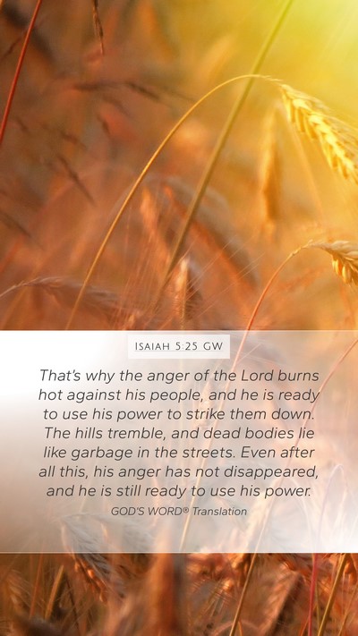 Isaiah 5:25 GW Bible Verse Image