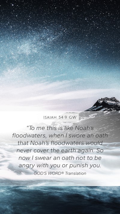 Isaiah 54:9 GW Bible Verse Image