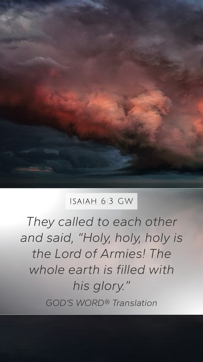 Isaiah 6:3 GW Bible Verse Image