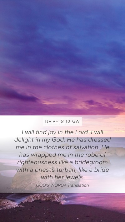 Isaiah 61:10 GW Bible Verse Image