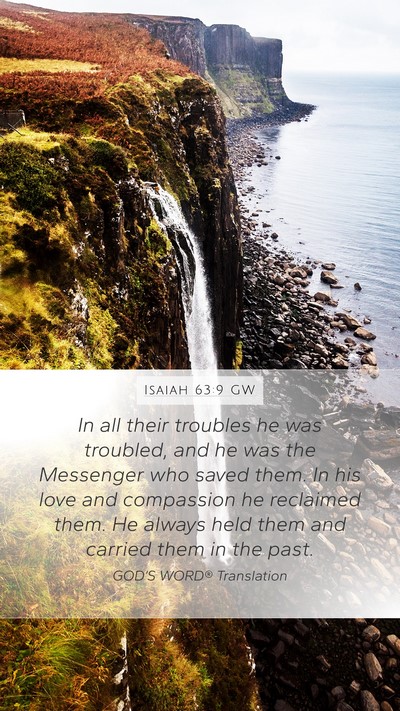 Isaiah 63:9 GW Bible Verse Image