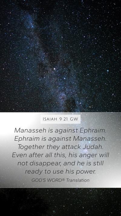 Isaiah 9:21 GW Bible Verse Image
