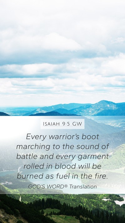 Isaiah 9:5 GW Bible Verse Image