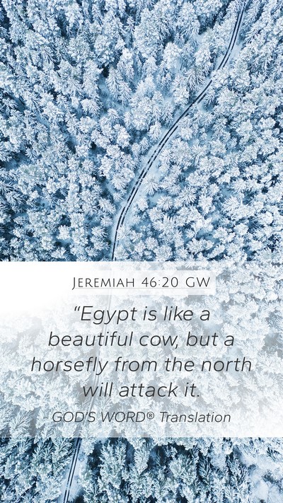 Jeremiah 46:20 GW Bible Verse Image