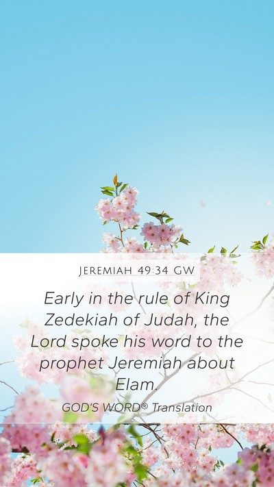 Jeremiah 49:34 GW Bible Verse Image