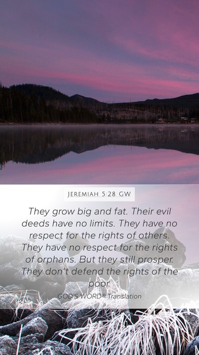 Jeremiah 5:28 GW Bible Verse Image