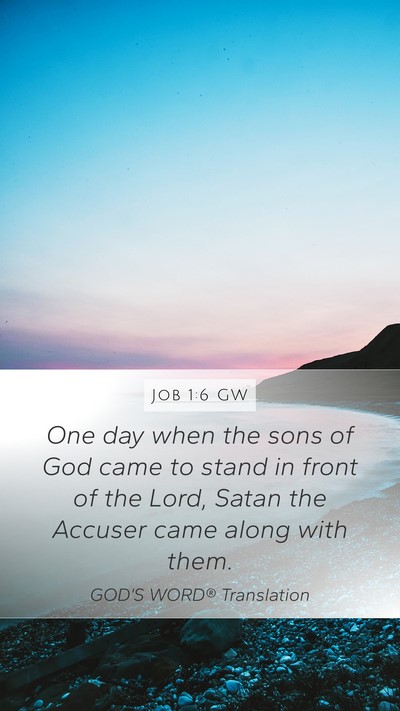 Job 1:6 GW Bible Verse Image