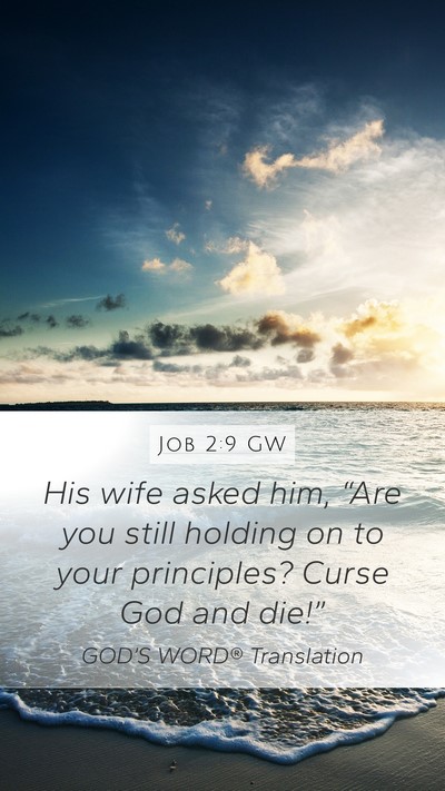 Job 2:9 GW Bible Verse Image