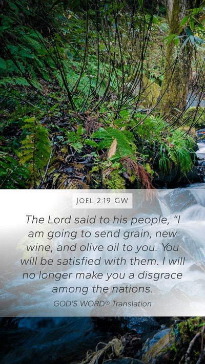 Joel 2:19 GW Bible Verse Image