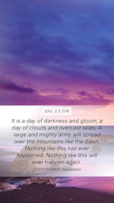 Joel 2:2 GW Bible Verse Image