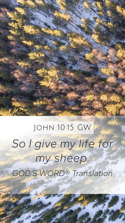 John 10:15 GW Bible Verse Image