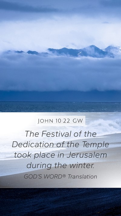 John 10:22 GW Bible Verse Image