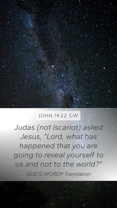 John 14:22 GW Bible Verse Image