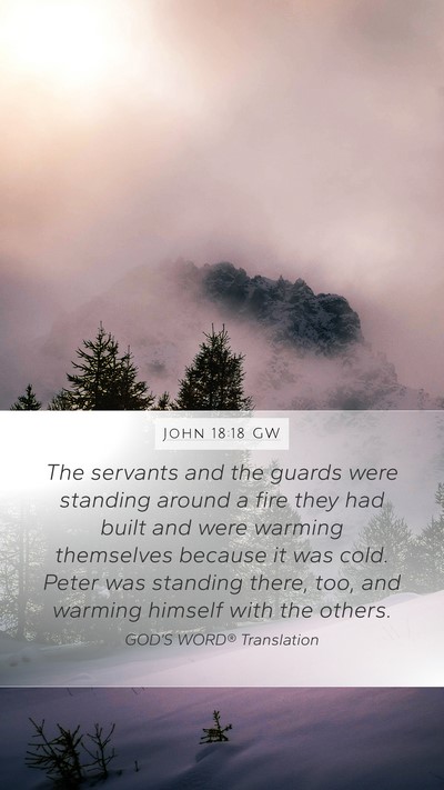 John 18:18 GW Bible Verse Image
