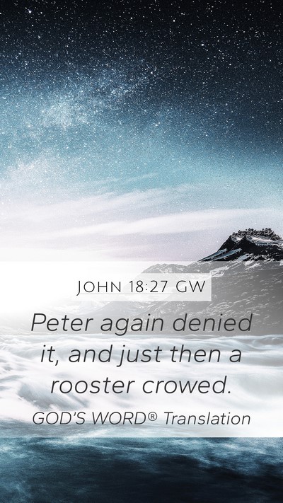 John 18:27 GW Bible Verse Image