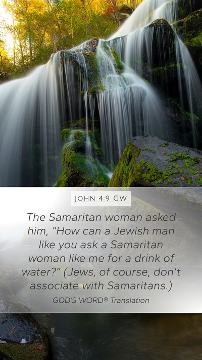 John 4:9 GW Bible Verse Image