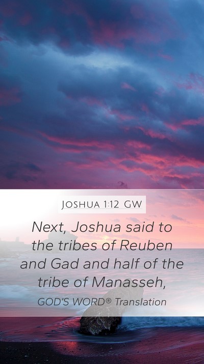 Joshua 1:12 GW Bible Verse Image