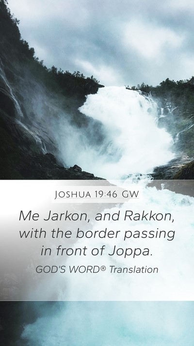 Joshua 19:46 GW Bible Verse Image