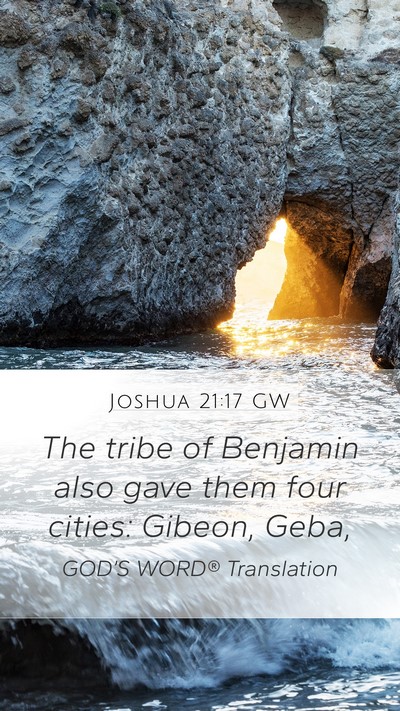 Joshua 21:17 GW Bible Verse Image
