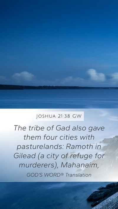 Joshua 21:38 GW Bible Verse Image