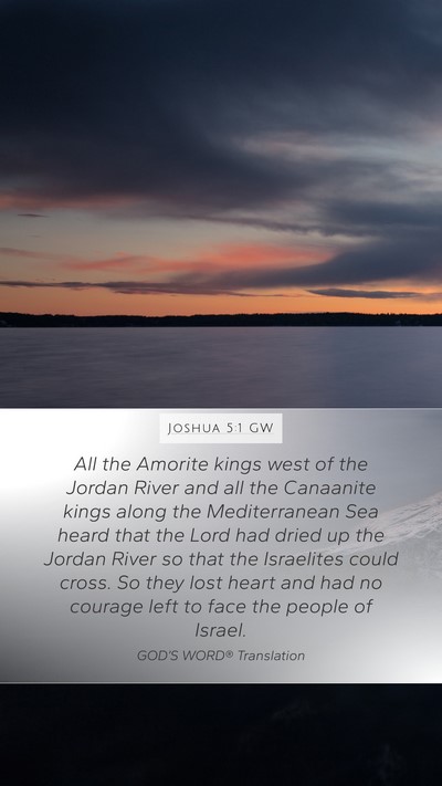 Joshua 5:1 GW Bible Verse Image
