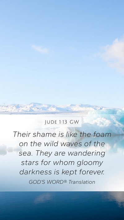 Jude 1:13 GW Bible Verse Image