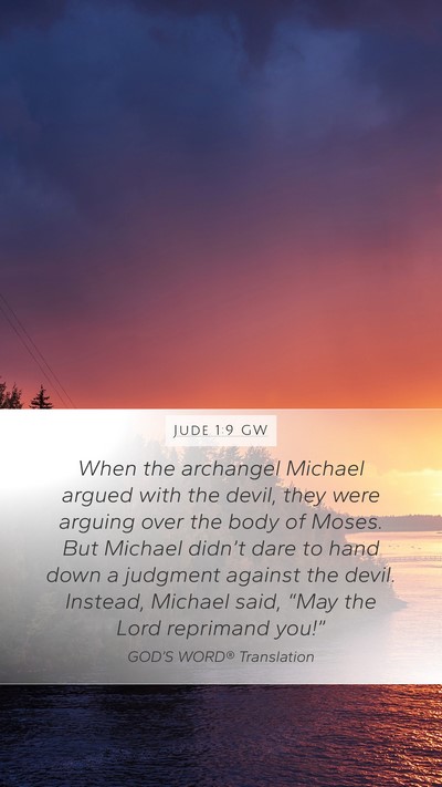 Jude 1:9 GW Bible Verse Image