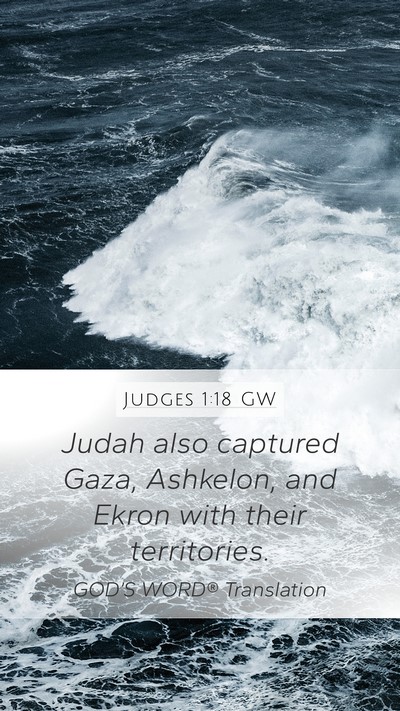 Judges 1:18 GW Bible Verse Image