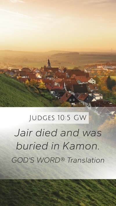 Judges 10:5 GW Bible Verse Image